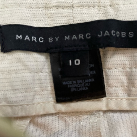 Marc By Marc Jacobs Cream pinstripe pants, size 10 - Picture 1 of 4